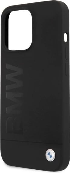 Mbështjellës BMW Silicone Signature Logo MagSafe për iPhone 13 / 13 Pro, i zi