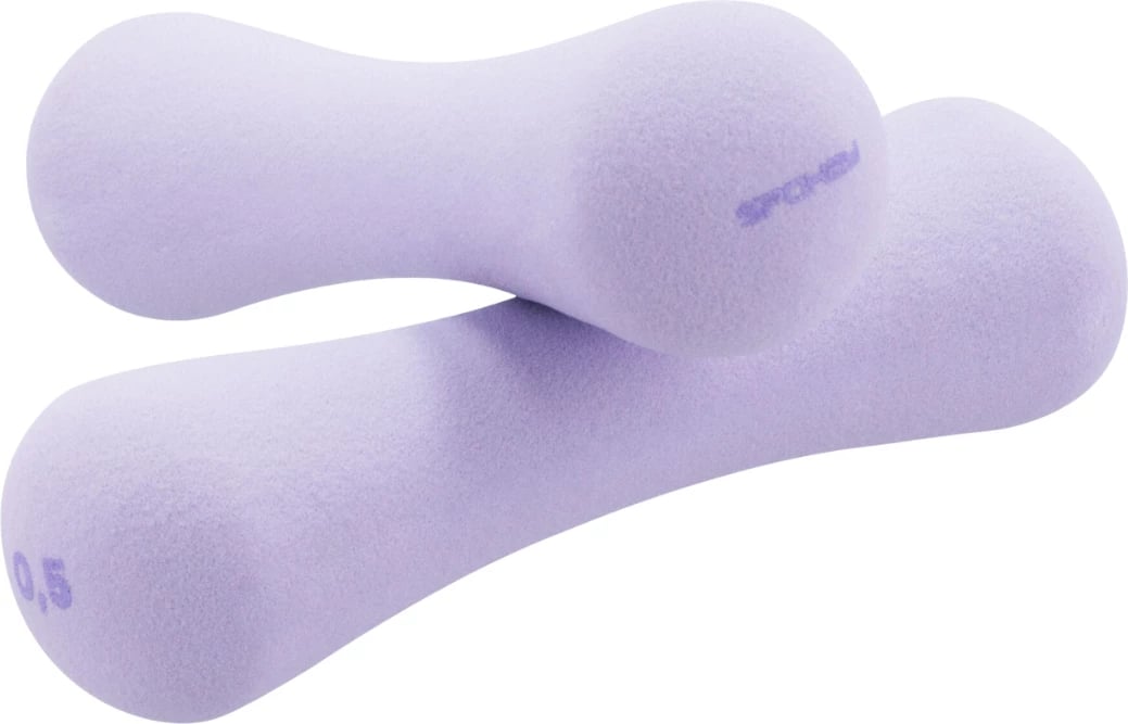 Dumbella Spokey për fitness, të purpurta
