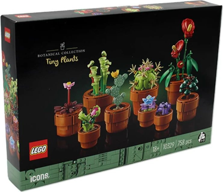 Set ndërtimi, LEGO Icons, 10329, mini bimë 758 pjesë, jeshile/kuqe