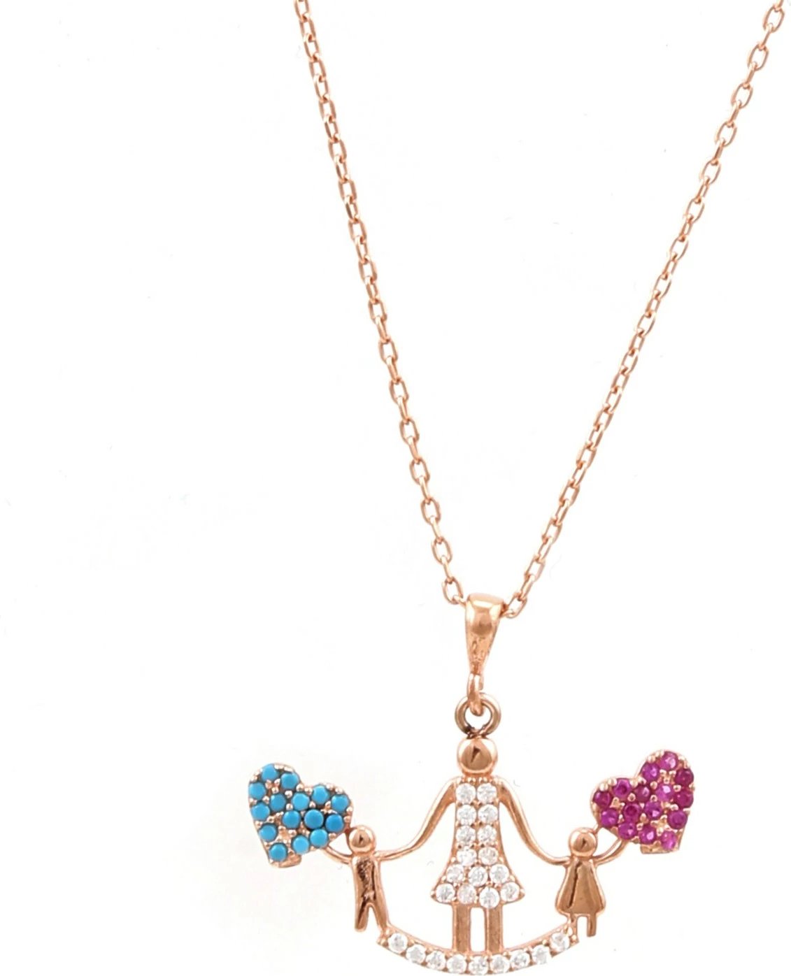 Qafore argjendi, ngjyrë rozë ari, Jumeon, 11205ROS