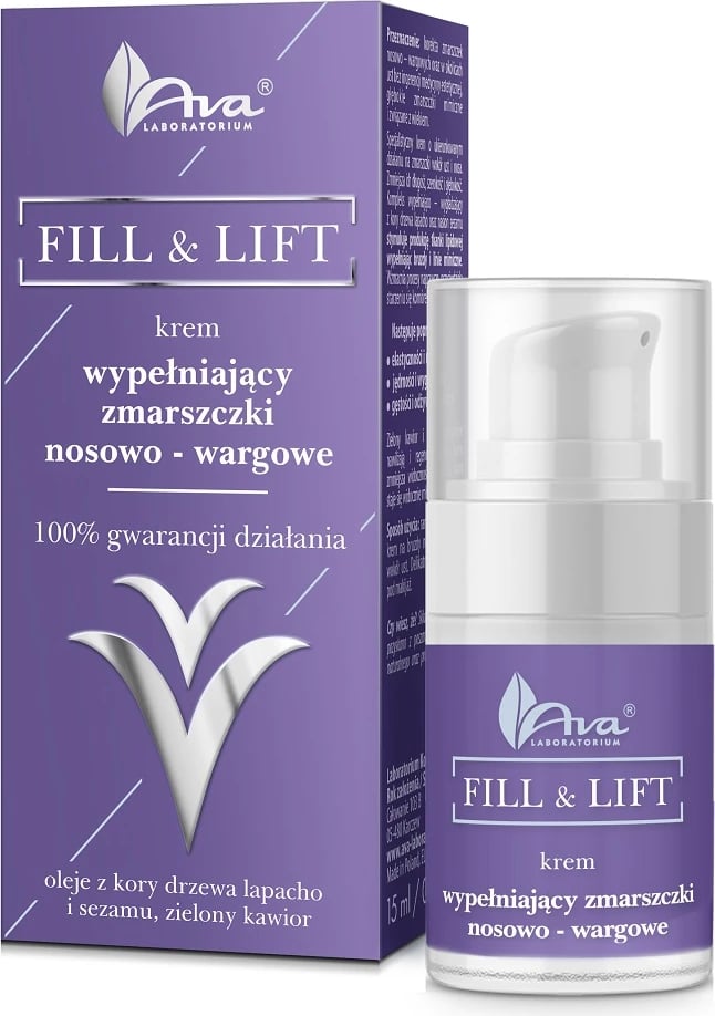Krem kundër rrudhave për femra Ava Laboratorium Fill & Lift, 15ml
