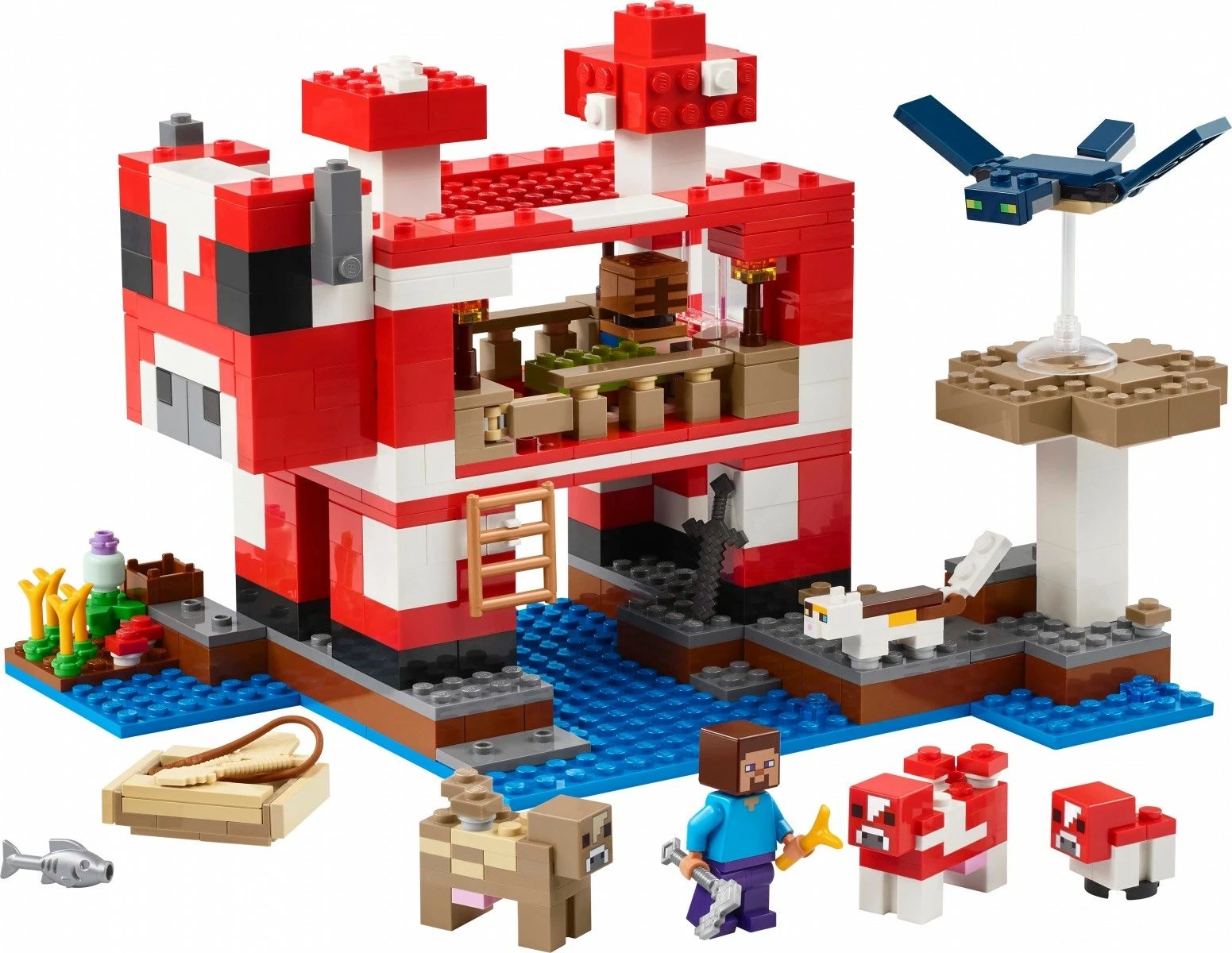 Set LEGO Minecraft Mushroom Cow House 21270, 500 pjesë