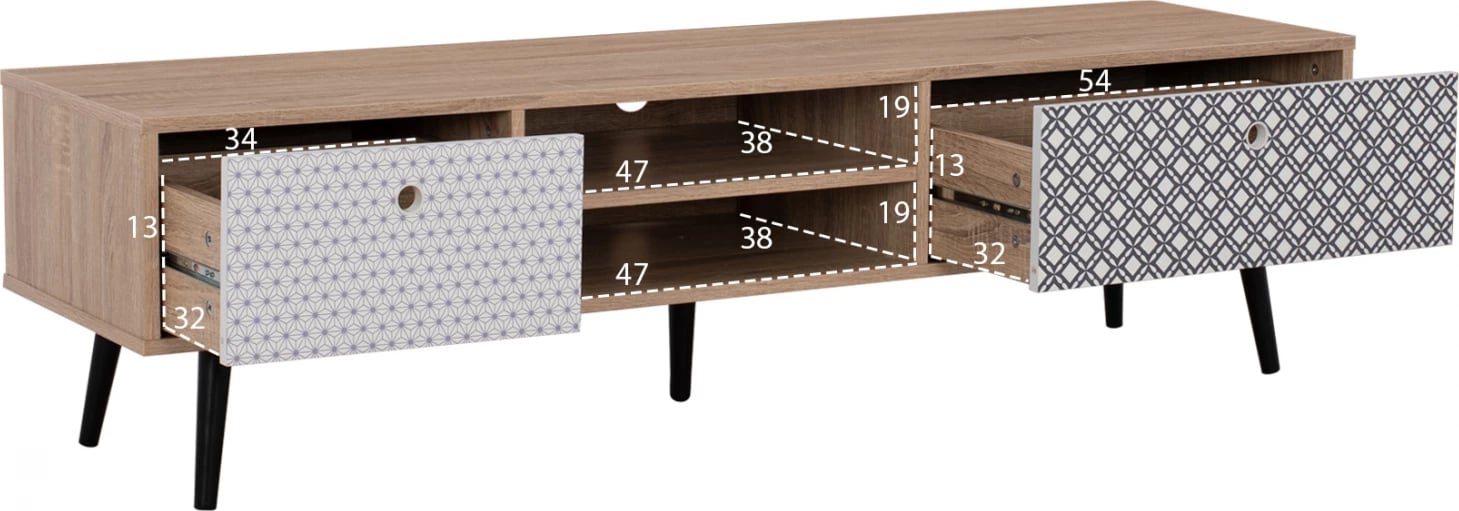 Stendë TV FH8756 HATTIE 150x40x40Y cm