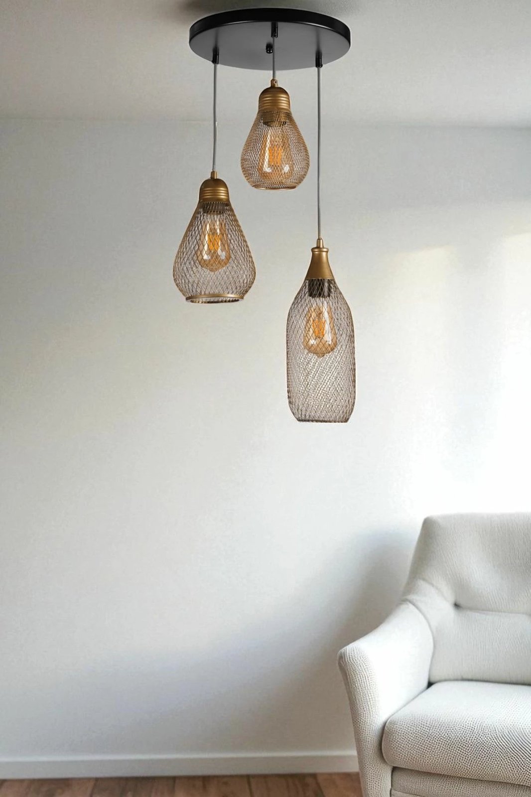 Llambë tavani Opviq, 9076-2, ngjyrë ari dhe e zezë