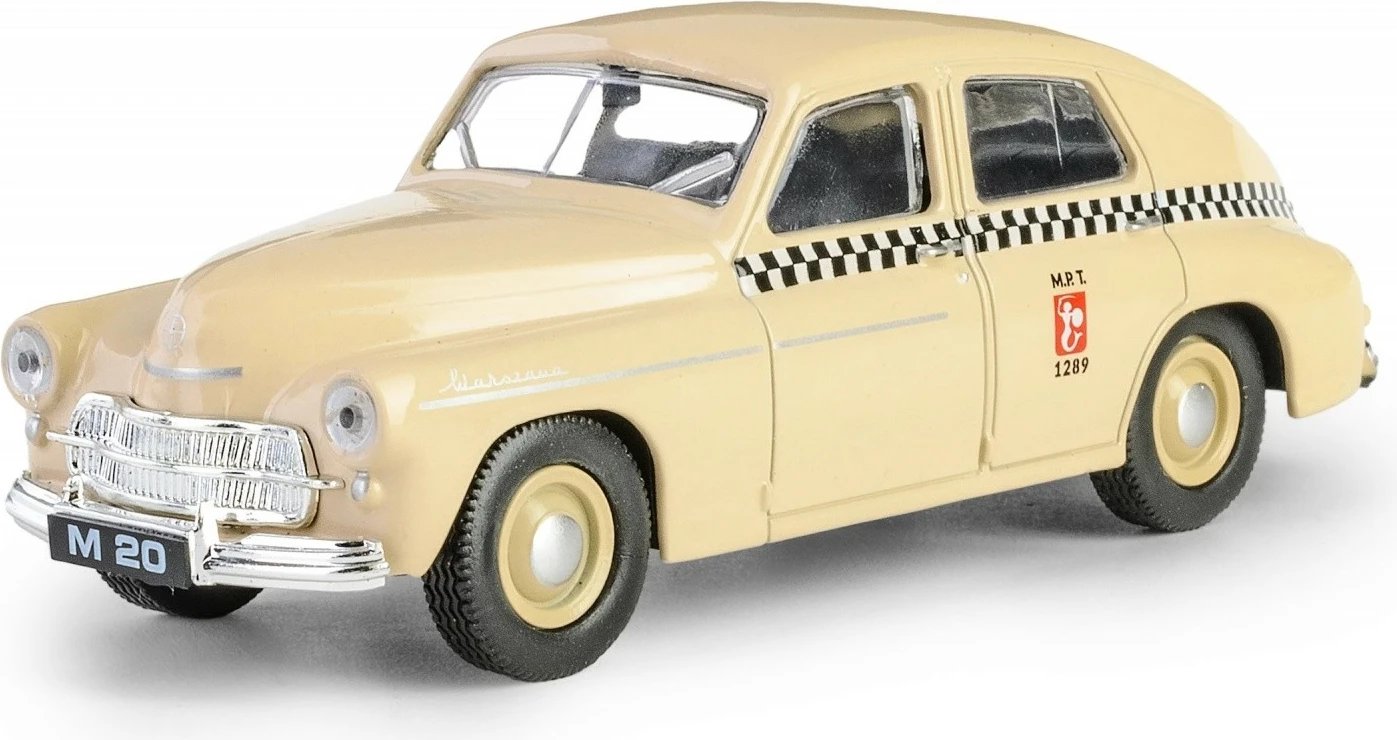Makine lodër Daffi PRL Warsaw M20 Taxi, 1:43, Metal/Plastik, Rërë
