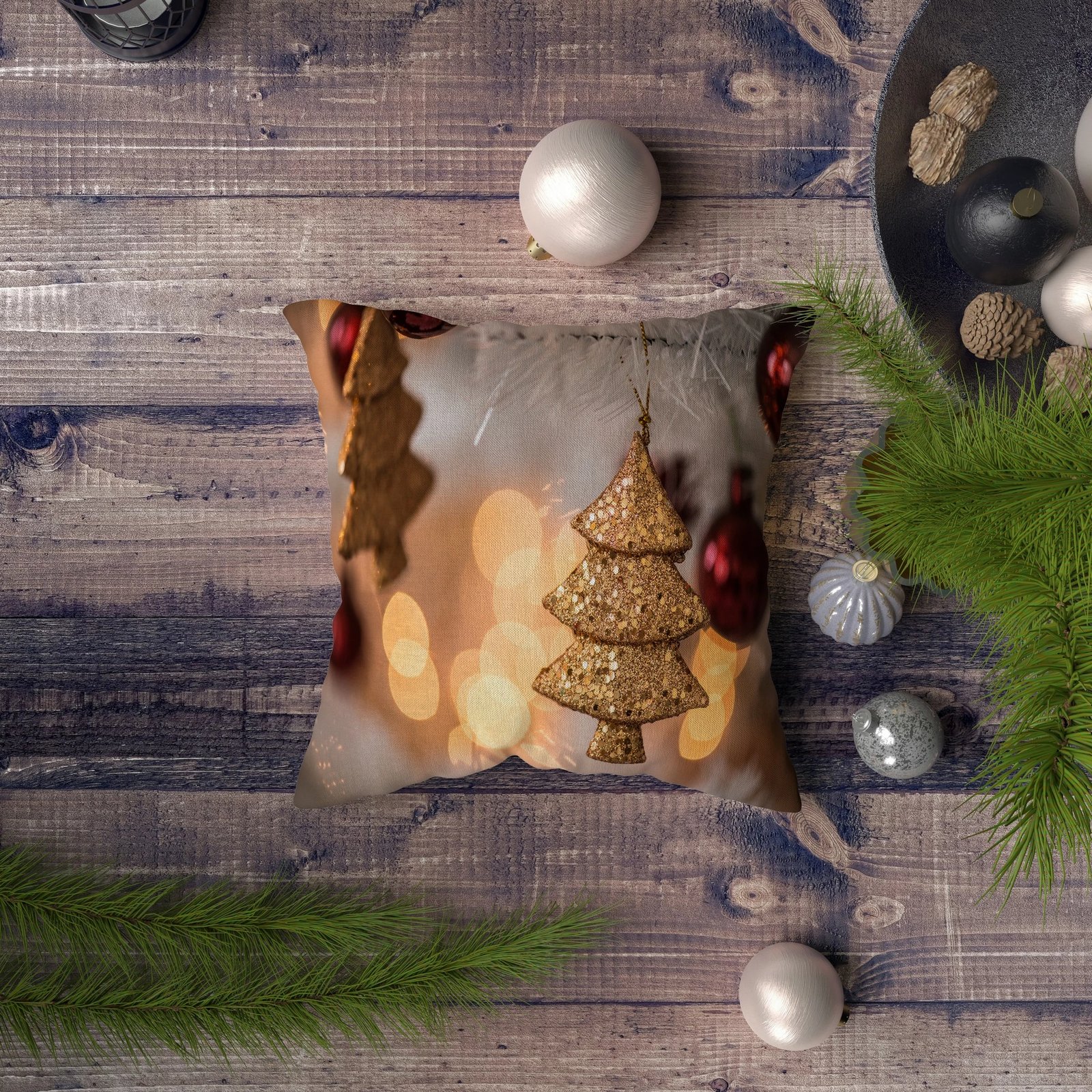 Jastëk dekorativ Aberto Design, NYXMAS148, shumëngjyrësh, 43x43cm