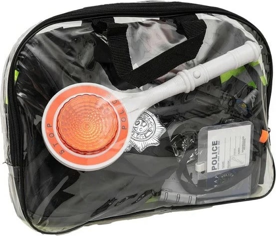 Set kostum polici për fëmijë ASKATO 127446 me aksesorë, i zi/gri/bardhë