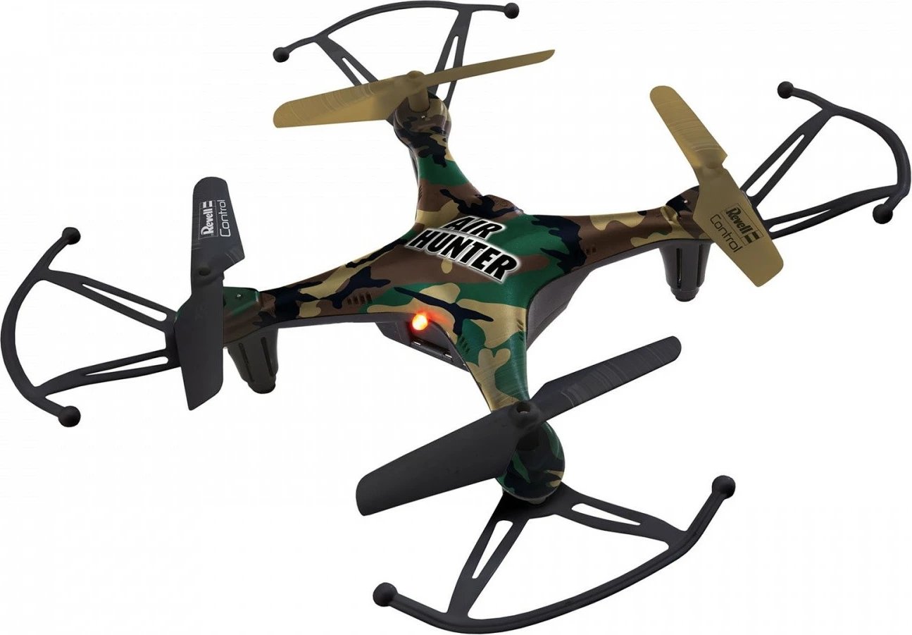 Dron quadrocopter Revell RC Air Hunter, 15.5x15.5 cm, me telekomandë, LiPo, Kamuflazh