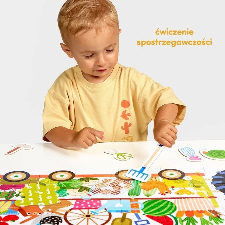Puzzle për fëmijë CzuCzu Moto Puzzle Traktor, 24 pjesë, shumëngjyrësh