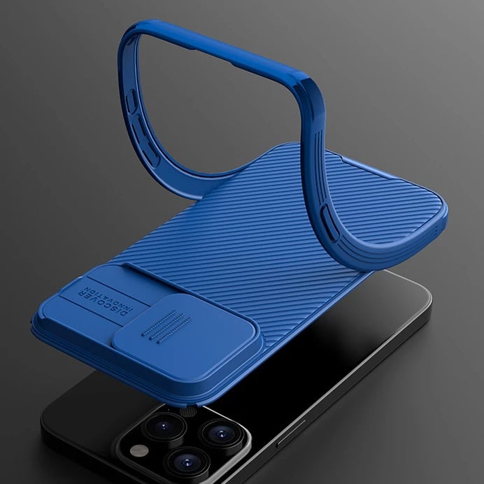 Mbështjellës Nillkin CamShield Pro Magnetic për iPhone 15 Pro Max, me kapak kamere, i gjelbër