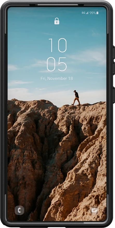 Mbështjellës Urban Armor Gear Civilian për Samsung, 6.8 inç, i zi