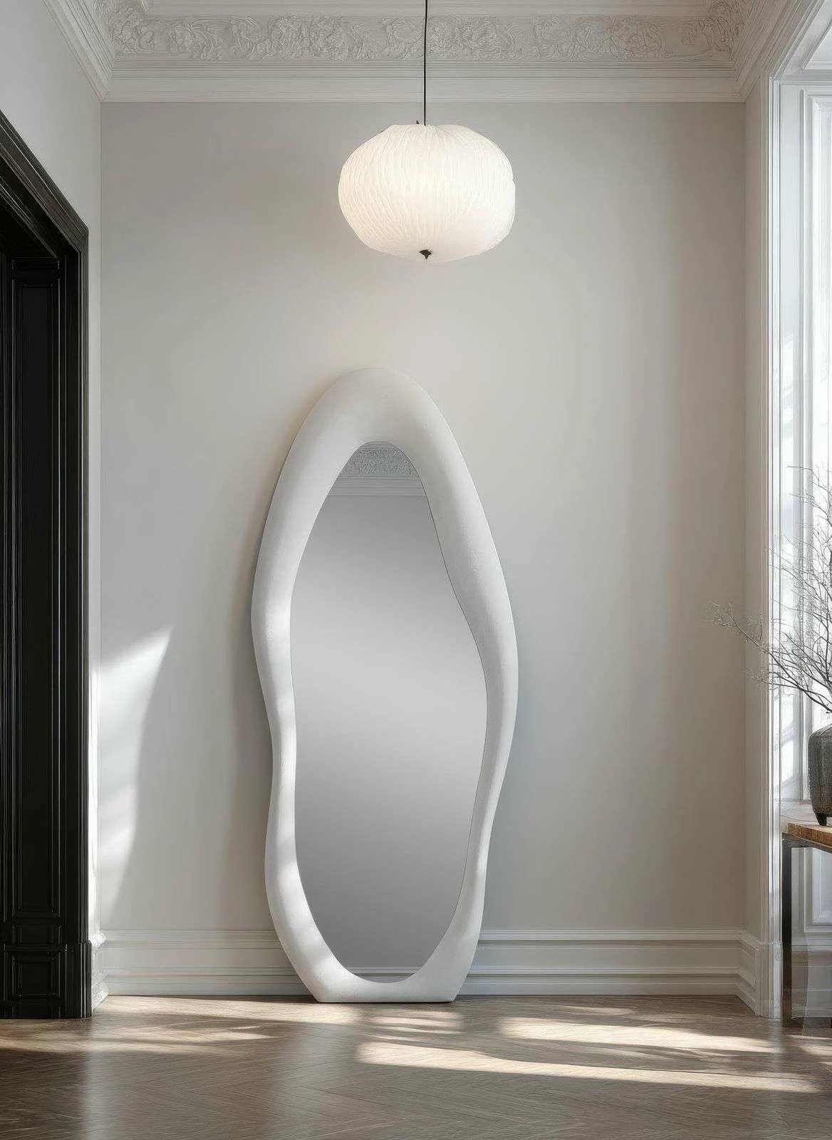 Pasqyrë Cheval Skye Decor, krem