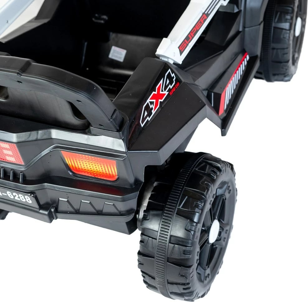 Makinë elektrike për fëmijë, Baby Mix Space, buggy stil 4x4, dy vende, e bardhë