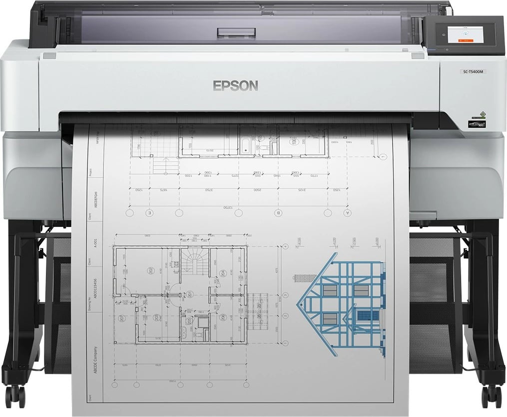 Printer multifunksional Epson SureColor SC-T5400M, format i madh, memorie 1024MB, printim A0, bardhë