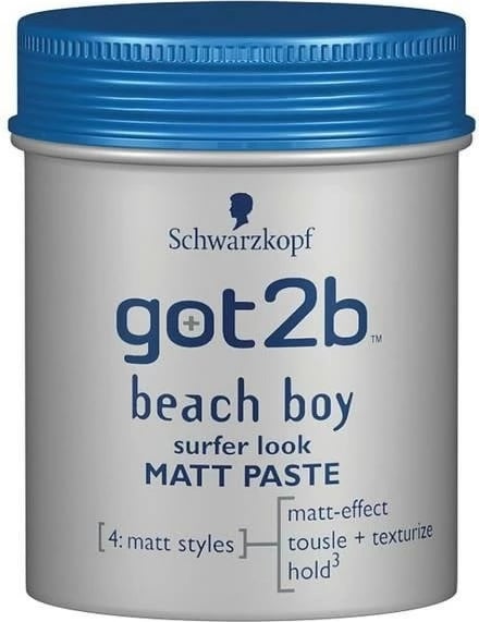 Pastë mat për flokë Schwarzkopf Got2b Beach Boy Surfer Look 100ml