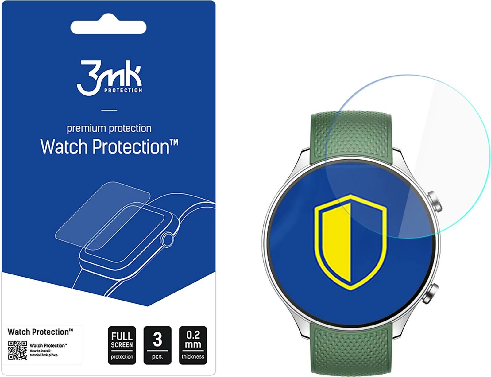 Xham mbrojtës për smartwatch 3mk Protection FlexibleGlass për OnePlus 2R, Transparent