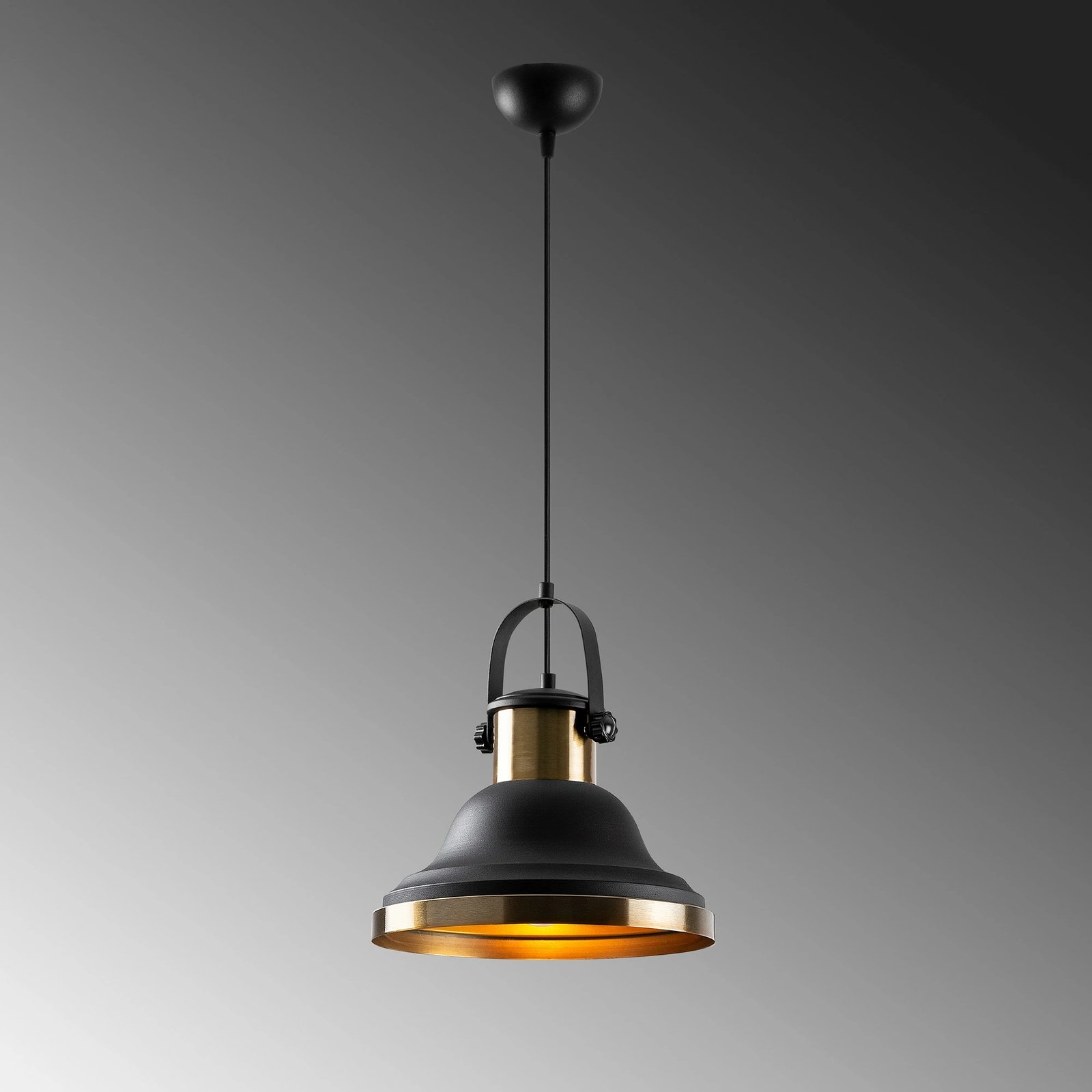 Llambë tavani Opviq, Dodo - 2601, e zezë, lartësi e rregullueshme