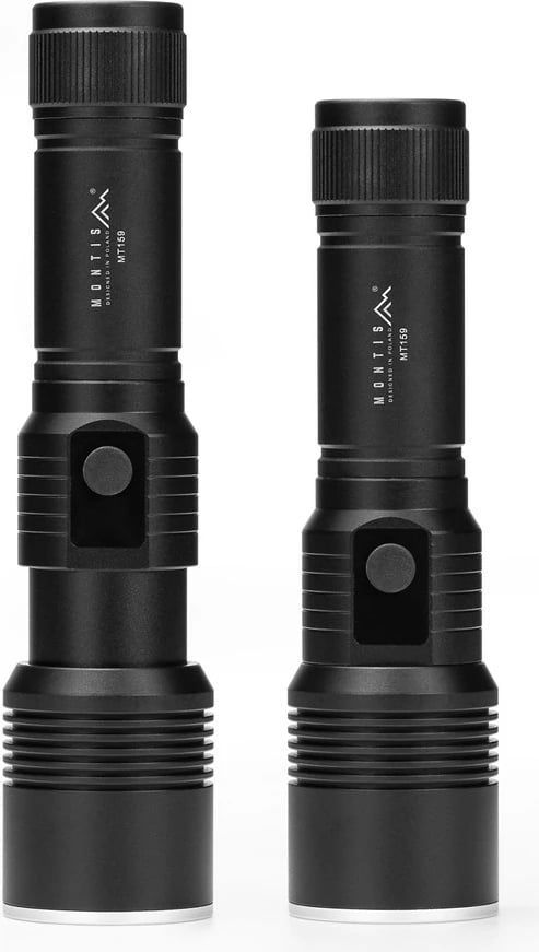 Llambë dore Montis MT159, LED, 3000 mAh, alumini, e zezë
