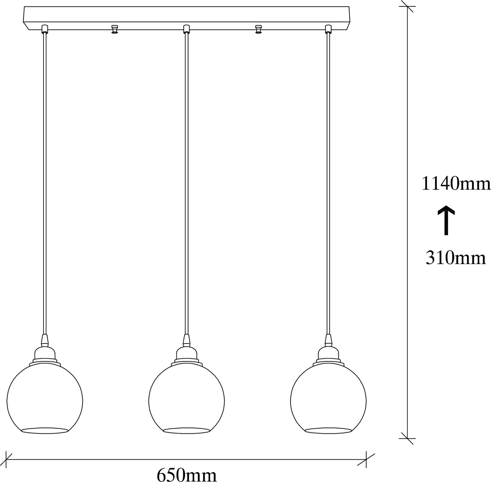 Llambë tavani Opviq, ngjyrë fume, 013
