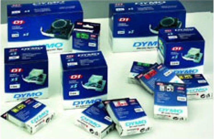 shirit etiketime, Dymo, D1 40916 (S0720710), 9mm x 7m, poliester, i zi mbi blu