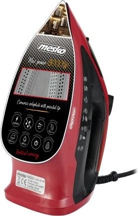 Hekur me avull Adler MS5031 3000 W taban qeramik rezervuar 400 ml i kuq/zi