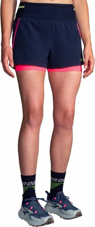 Shorce për femra Brooks, navy blue Shorce për femra Brooks, navy blue