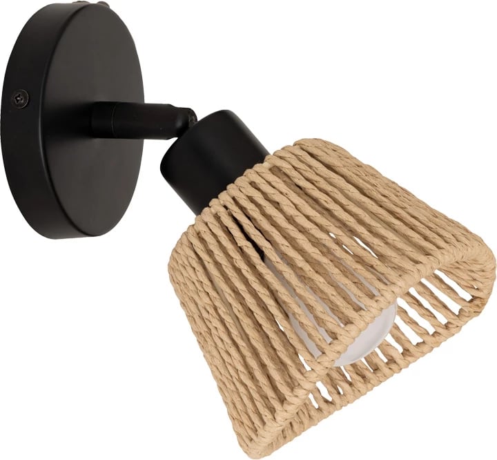 Llambë muri Hender, natyrale-e zezë, D10x19.5cm