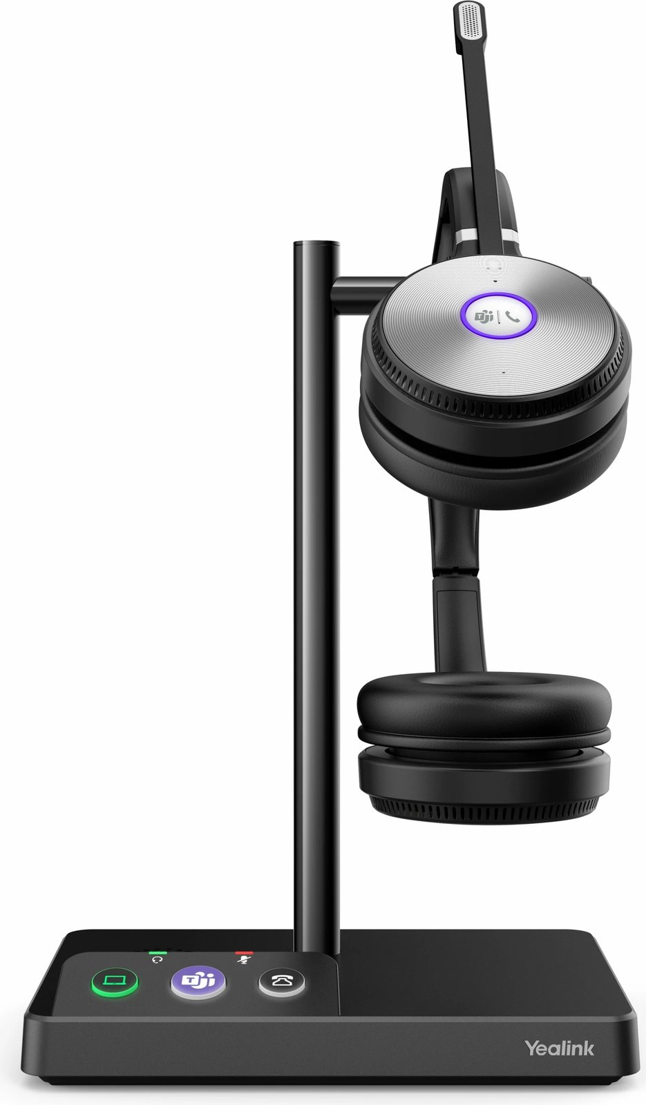 Kufje pa tela Yealink WH62 Dual UC-DECT, Zyrë/Qendër thirrjesh, 20 - 20000 Hz, e zezë Kufje pa tela Yealink WH62 Dual UC-DECT, Zyrë/Qendër thirrjesh, 20 - 20000 Hz, e zezë