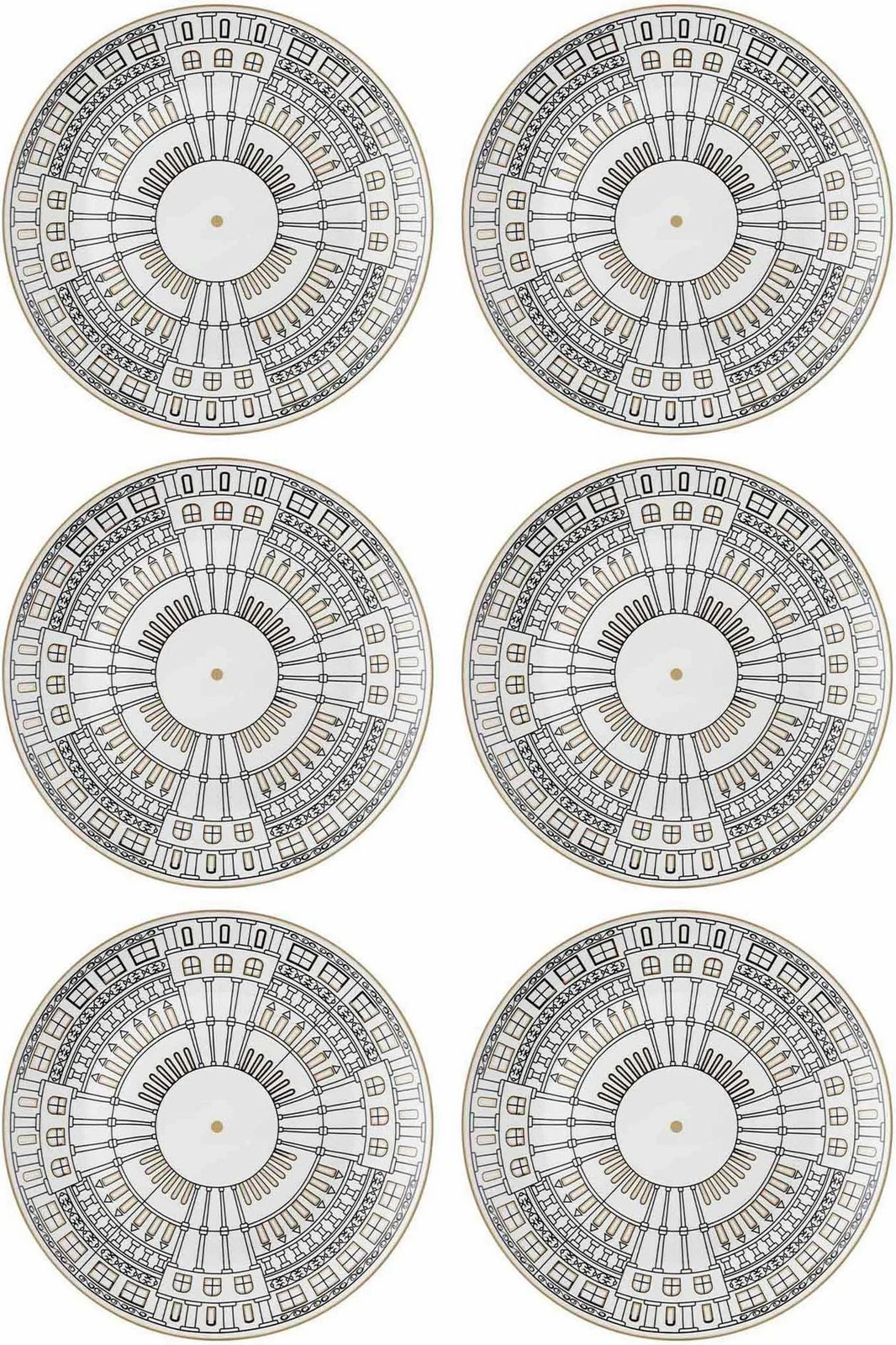 Set pjatash shërbimi (6 copë), Hermia, DNR0080