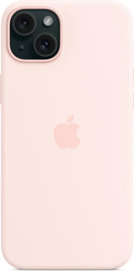 Mbështjellës Apple iPhone 15 Plus Silicone Case MagSafe, 6.7", rozë