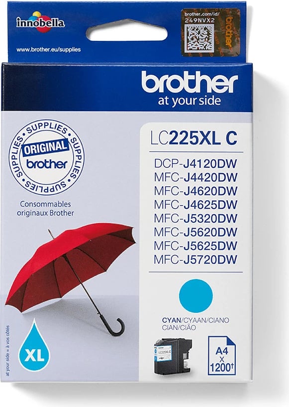 Toner Brother LC225XL C, cyan, 1200 faqe