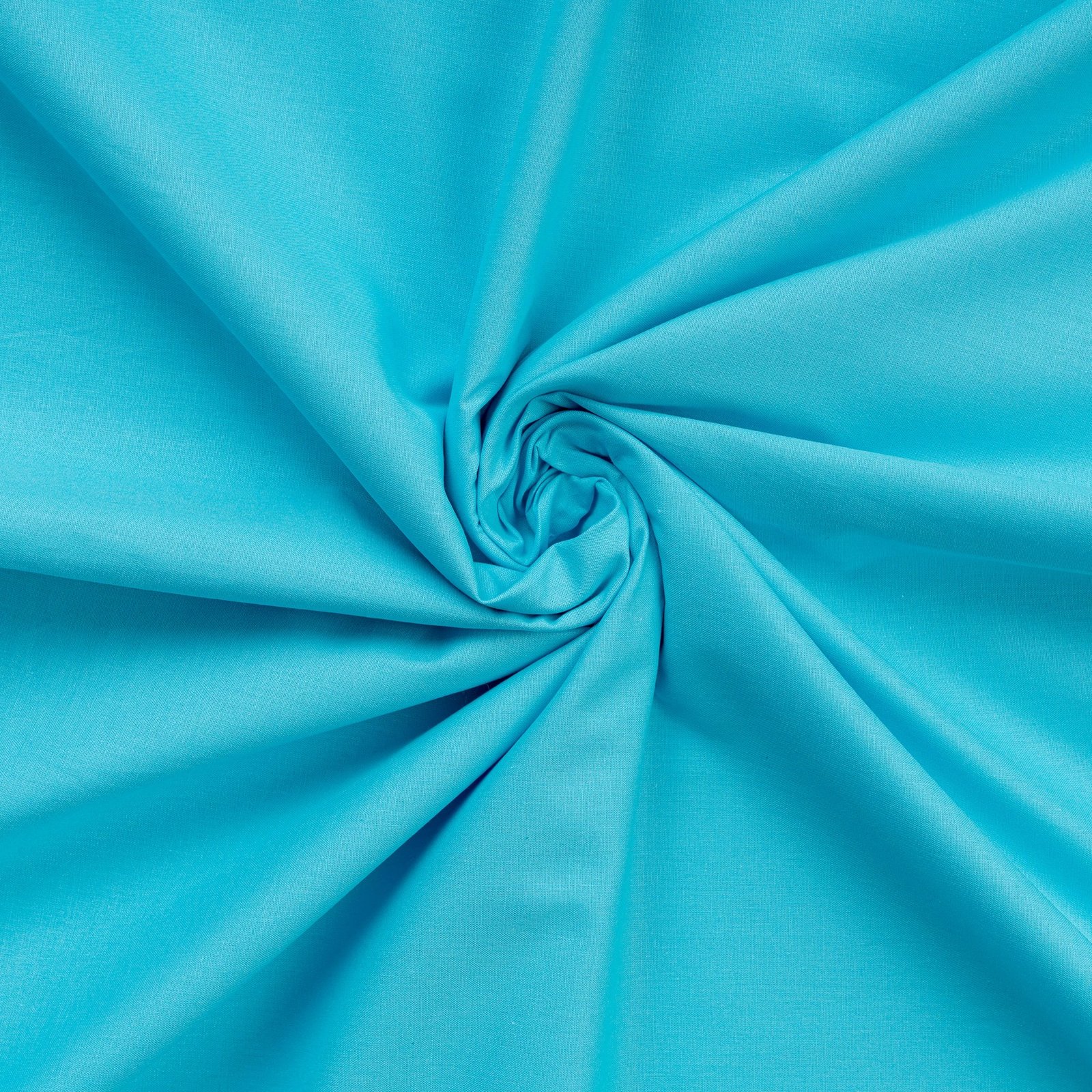 Çarçaf i shtrirë king size, pambuk ranforce, ngjyrë tyrkiz, 160x200+30cm