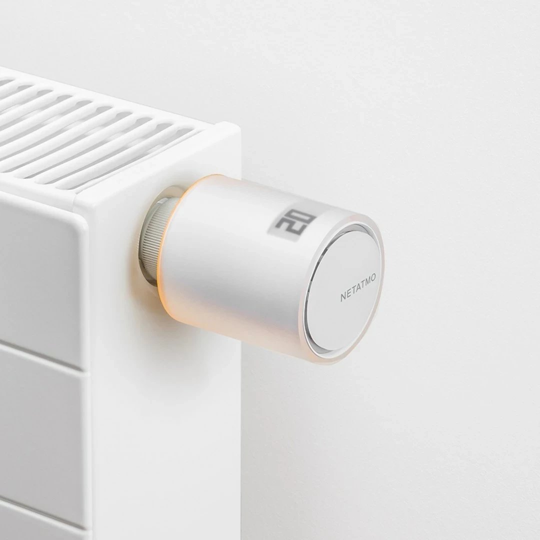 Valvula radiatorësh smart Netatmo Starter Pack, e bardhë