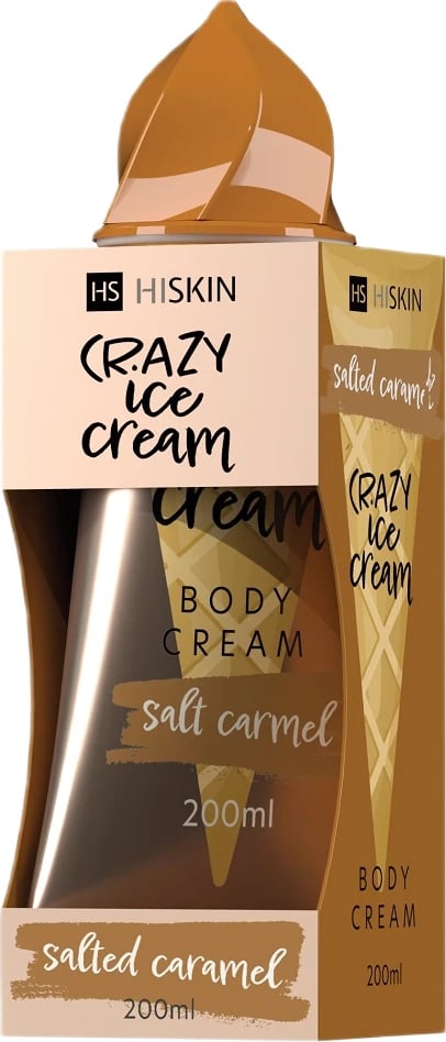 Krem trupi për femra HiSkin Crazy Ice Cream Salted Caramel, 200ml