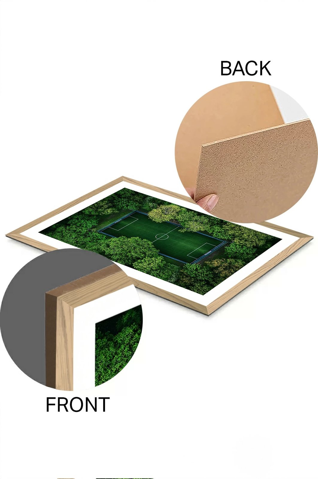 Pikturë dekorative për mur, Wallity, Tekhammdf50, shumëngjyrëshe, 33x48cm