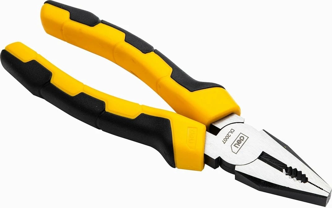 Darë kombinimi Deli Tools EDL2007, 7 inç, verdhë/zi