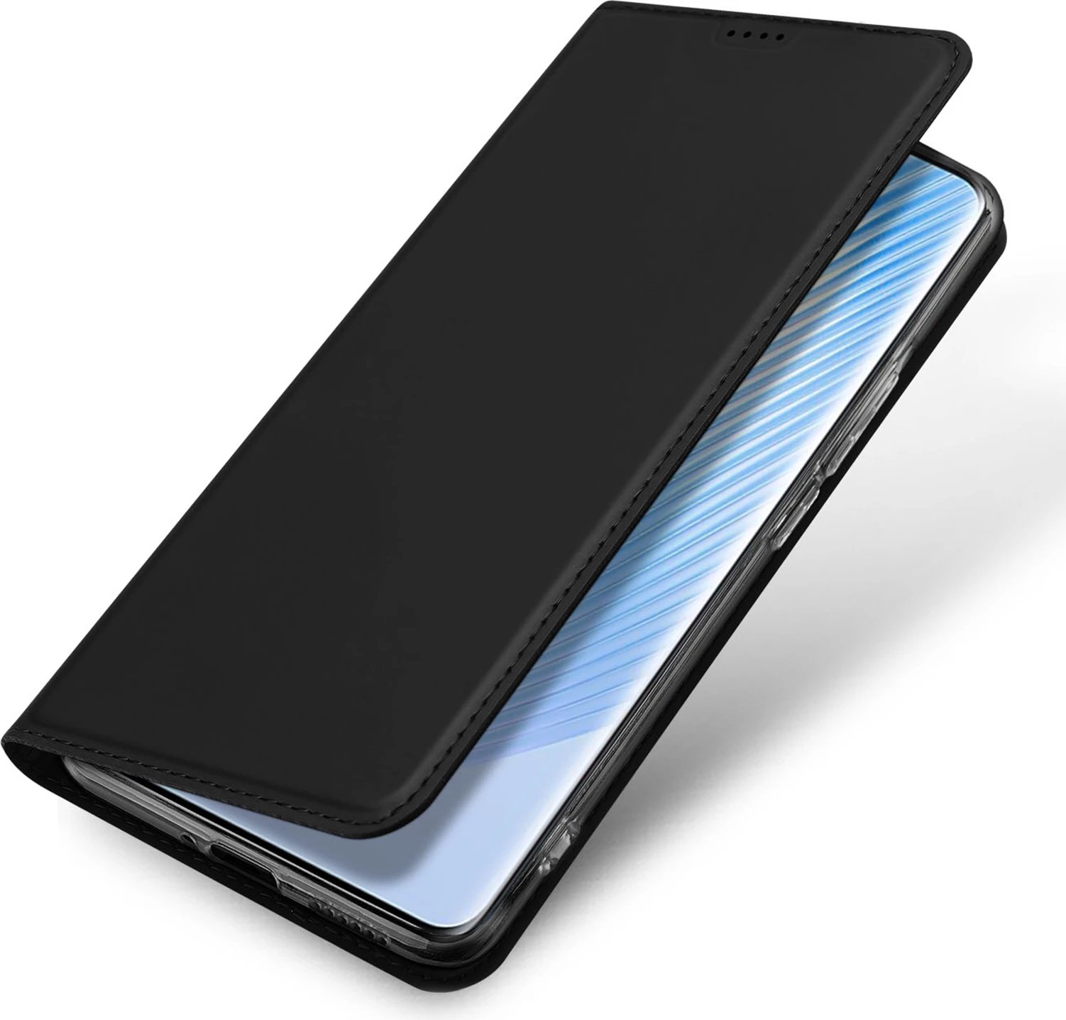 Mbështjellës Dux Ducis Skin Pro për Honor Magic5, me kapak, xhep kartele dhe funksion standi, i zi Mbështjellës Dux Ducis Skin Pro për Honor Magic5, me kapak, xhep kartele dhe funksion standi, i zi