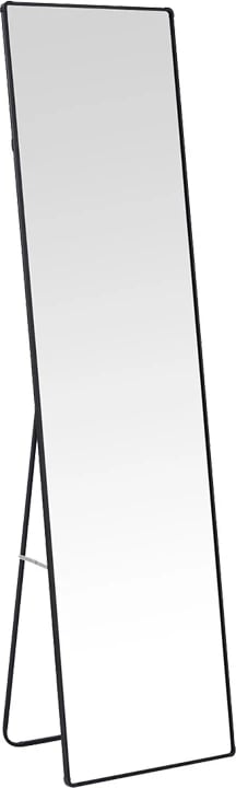 Pasqyrë dyshemeje Moira, alumin, ngjyrë e zezë, 40x28x150cm