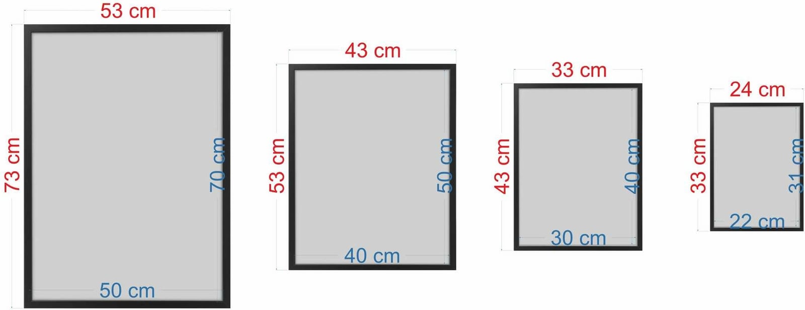 Pikturë dekorative me kornizë MDF (3 copë), Wallity, Mp3-00113, 21x30cm