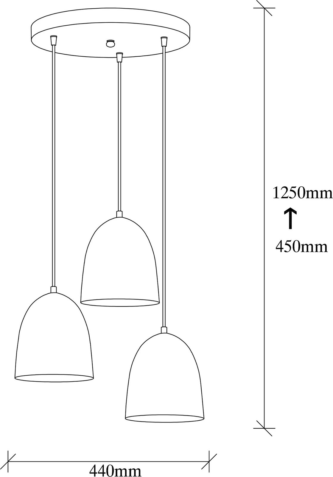 Llambë tavani moderne Opviq, Tattoo - 6168, ngjyrë e zezë