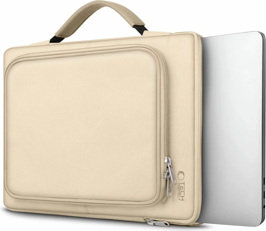 Mbështjellës laptopi Tech-Protect Basic Bag, 15-16 inç, Bezhë