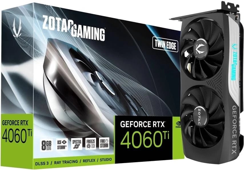 Kartelë grafike Zotac GeForce RTX 4060 Ti Twin Edge 8GB DLSS 3