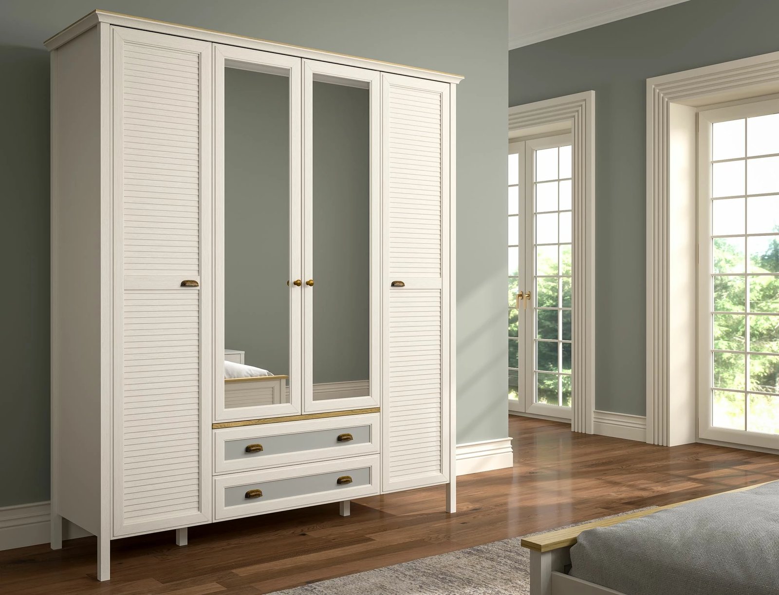 Dollap Skye Decor, FRN-21004, krem, lis, gri