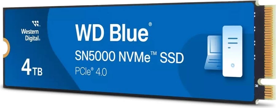 SSD WD Blue SN5000, 4 TB, M.2 PCI Express 4.0