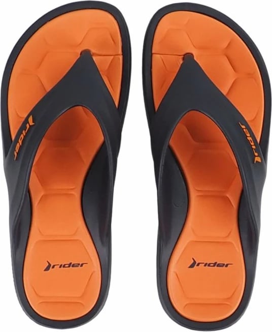 Flip-flop për meshkuj Rider, zi-portokalli