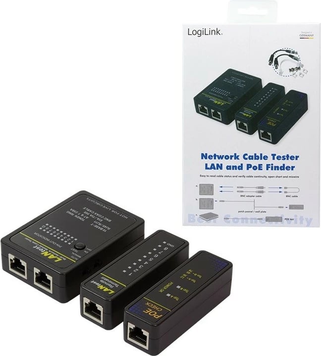 Testues kabllosh Ethernet LogiLink WZ0015P me PoE, i zi