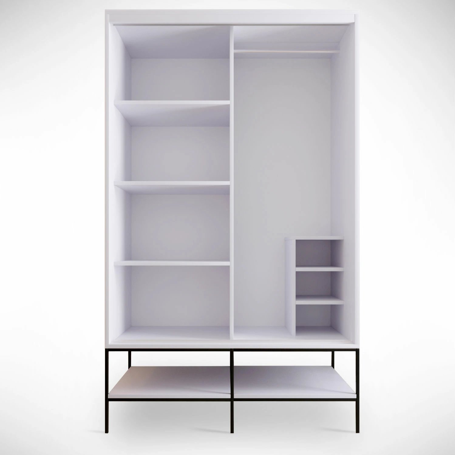 Dollap Hanah Home, Martin 120, bardhë, zi, ari