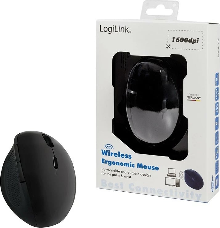 Maus pa tela LogiLink ID0139, optik, 1600dpi, i zi