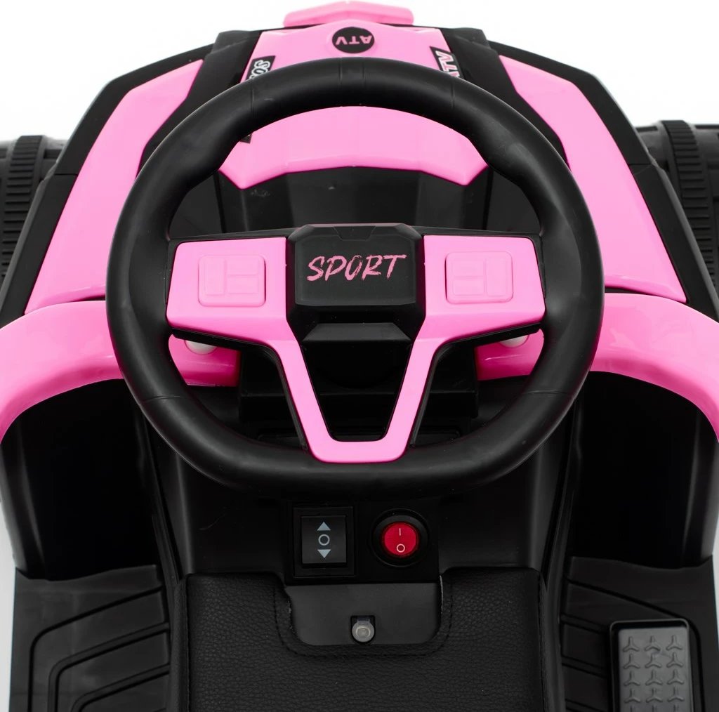 ATV lodër elektrik, Baby Mix Ruggy, 18W 6V, deri 30 kg, rozë