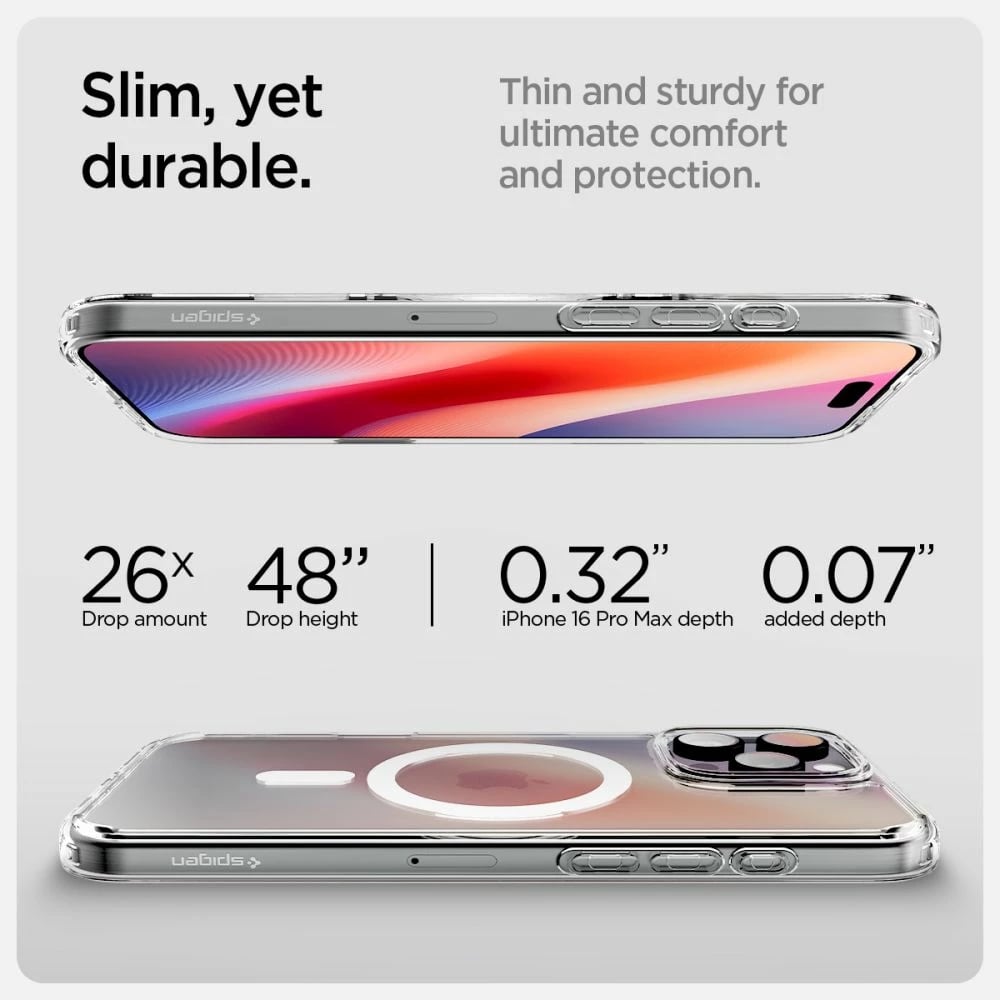 Mbështjellës Spigen Ultra Hybrid për iPhone 16 Pro, Bardhë